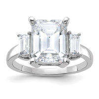 Thumbnail for 14kw 5 1/3ct. Three Stone G H I True Light Moissanite Engagement Ring