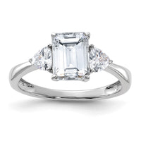 Thumbnail for 14kw 2 1/6ct. Three Stone G H I True Light Moissanite Engagement Ring