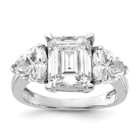 Thumbnail for 14kw 4 1/2ct. Three Stone G H I True Light Moissanite Engagement Ring