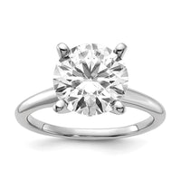 Thumbnail for 14kw 3 5/8ct. G H I True Light Round Moissanite Solitaire Ring
