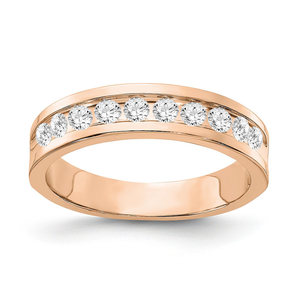 10kr Gents 10-Stone Lab Grown Diamond SI+, H+, Channel Band