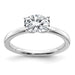14kw 1 1/2ct. G H I True Light East West Oval Moissanite Solitaire Ring