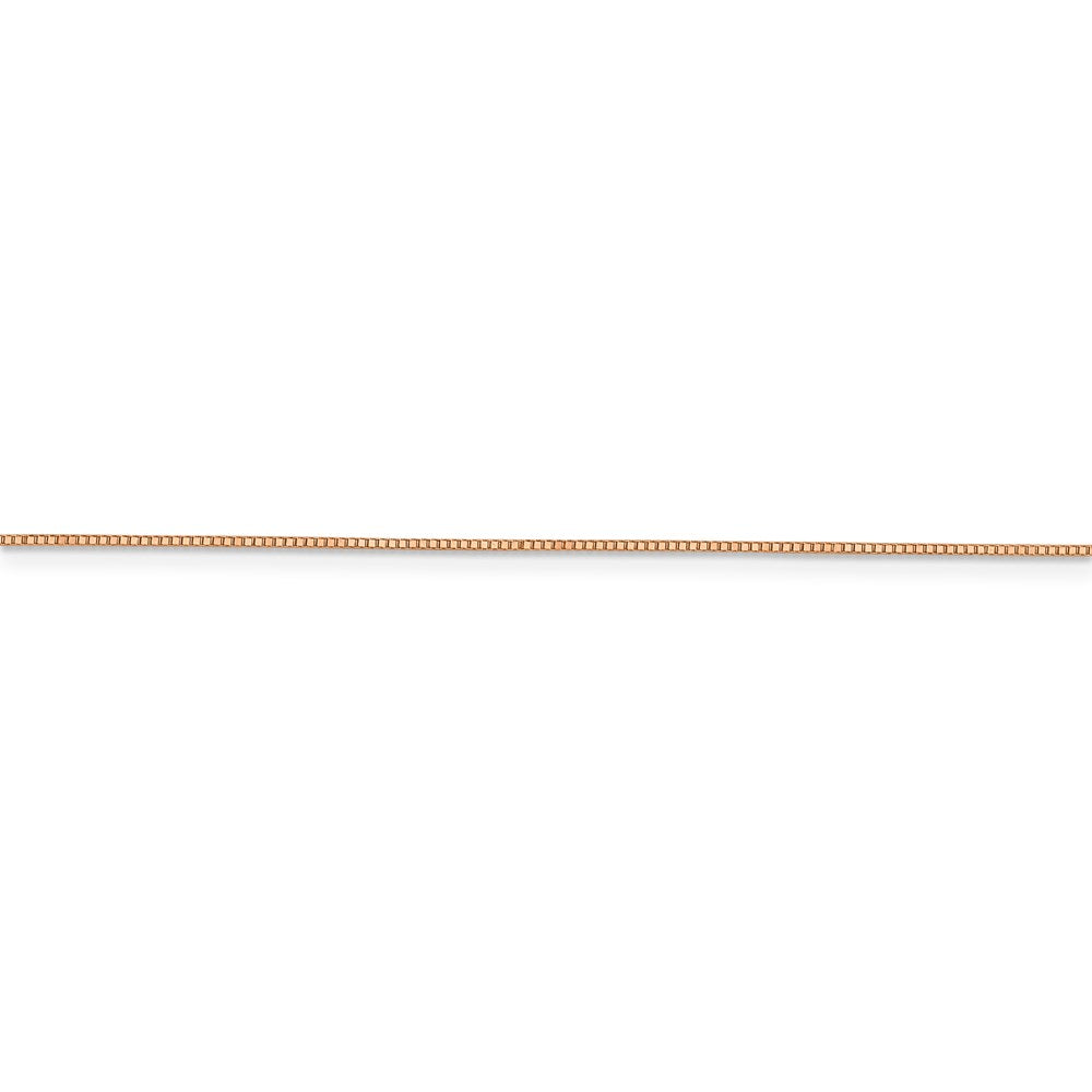 14k Rose Gold .70mm Box Chain