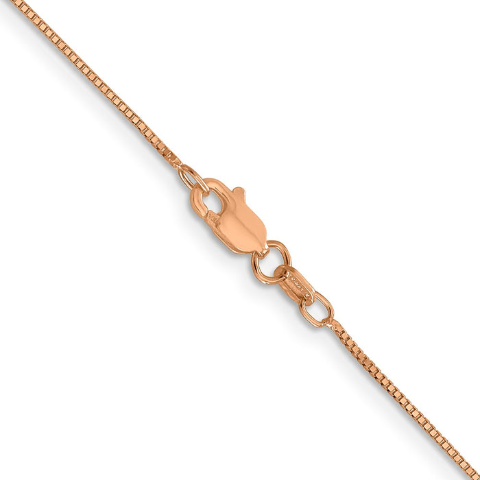 14k Rose Gold .70mm Box Chain