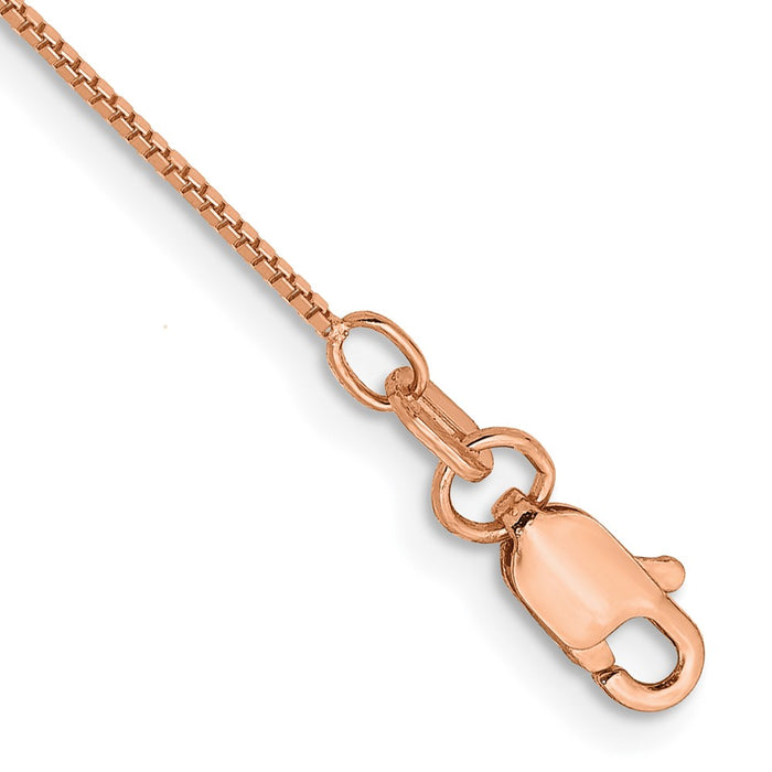 14k Rose Gold .70mm Box Chain