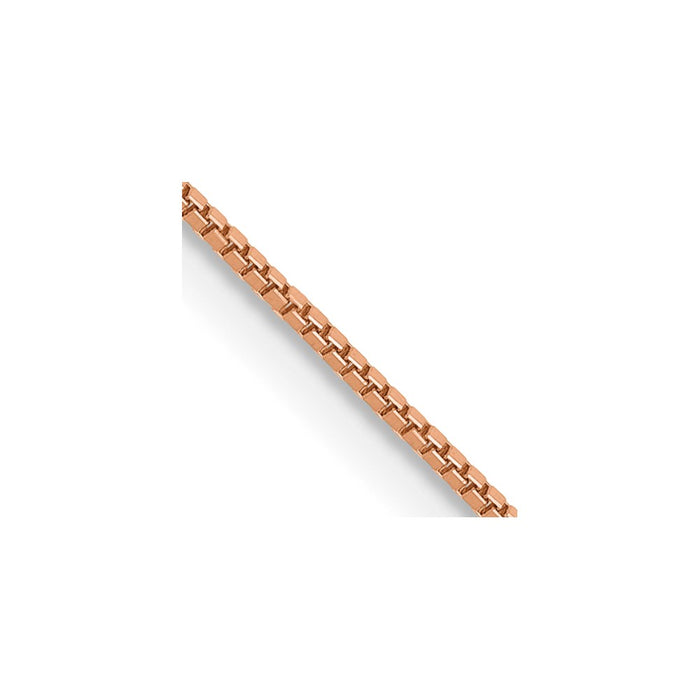 14k Rose Gold .70mm Box Chain