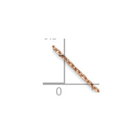 Thumbnail for 14k Rose Gold 1.0mm Diamond-cut Cable Chain