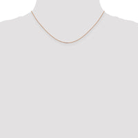 Thumbnail for 14k Rose Gold 1.0mm Diamond-cut Cable Chain