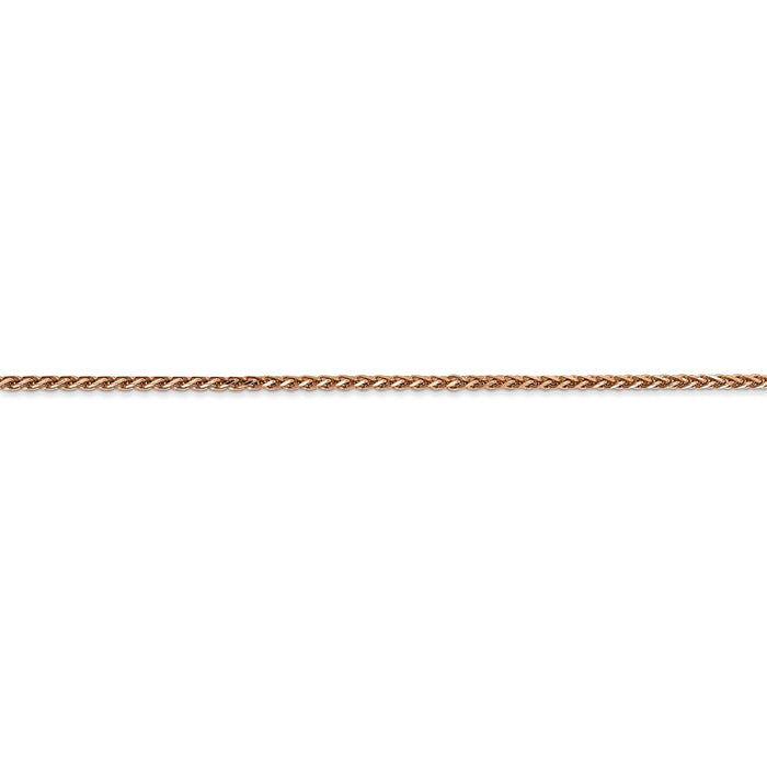 14k Rose Gold 1.4mm D/C Spiga Chain