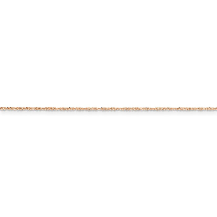 14K Rose Gold .7mm Ropa Chain
