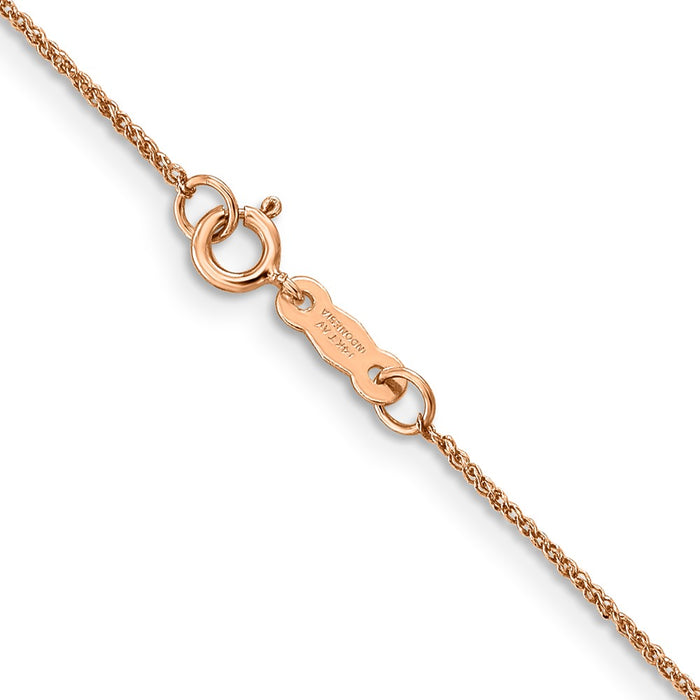 14K Rose Gold .7mm Ropa Chain