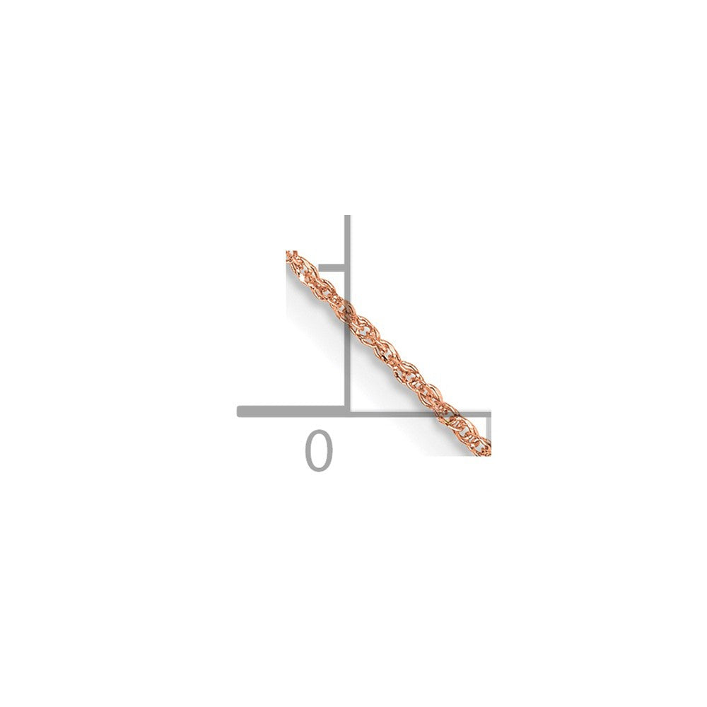 14K Rose Gold .7mm Ropa Chain