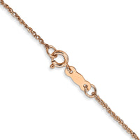 Thumbnail for 14K Rose Gold 1.1mm Ropa Chain