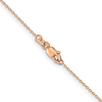 Thumbnail for 14k Rose Gold .8mm D/C Cable Chain
