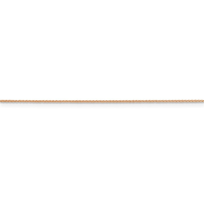 14k Rose Gold .65mm D/C Spiga Chain