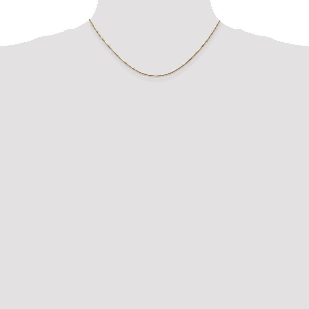 14k Rose Gold 1.00mm D/C Spiga Chain