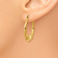Thumbnail for 14k Polished Ram Hoop Earrings
