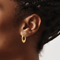 Thumbnail for 14k Ram Head Hoop Earrings