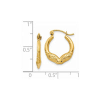 Thumbnail for 14k Ram Head Hoop Earrings