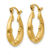Thumbnail for 14k Dolphin Hoop Earrings