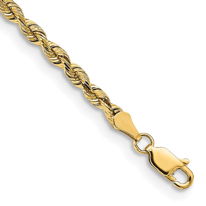 14k 3mm D/C Silky Quintuple Rope Chain