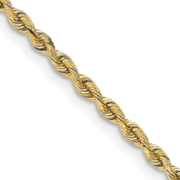 14k 3mm D/C Silky Quintuple Rope Chain