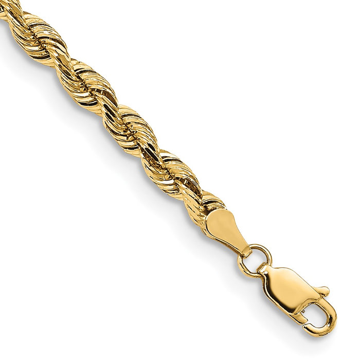 14k 3.75mm D/C Silky Quintuple Rope Chain