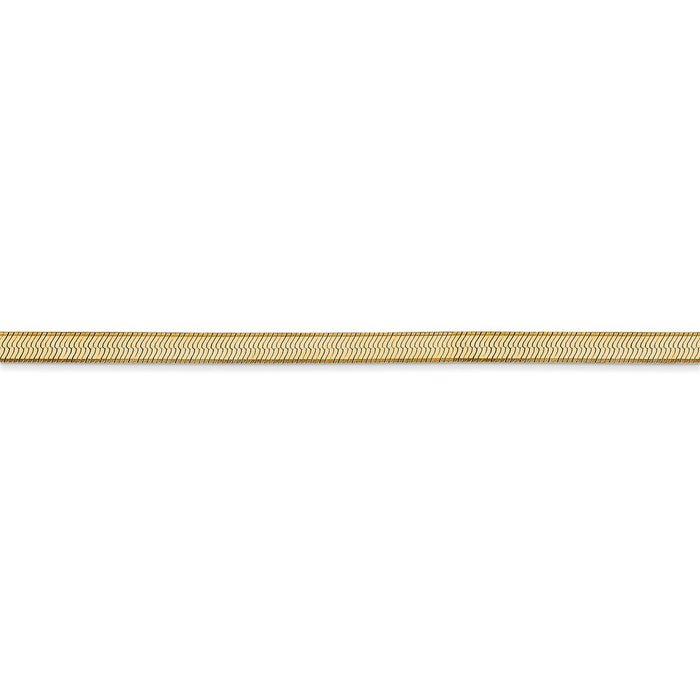 14k 3mm Silky Herringbone Chain