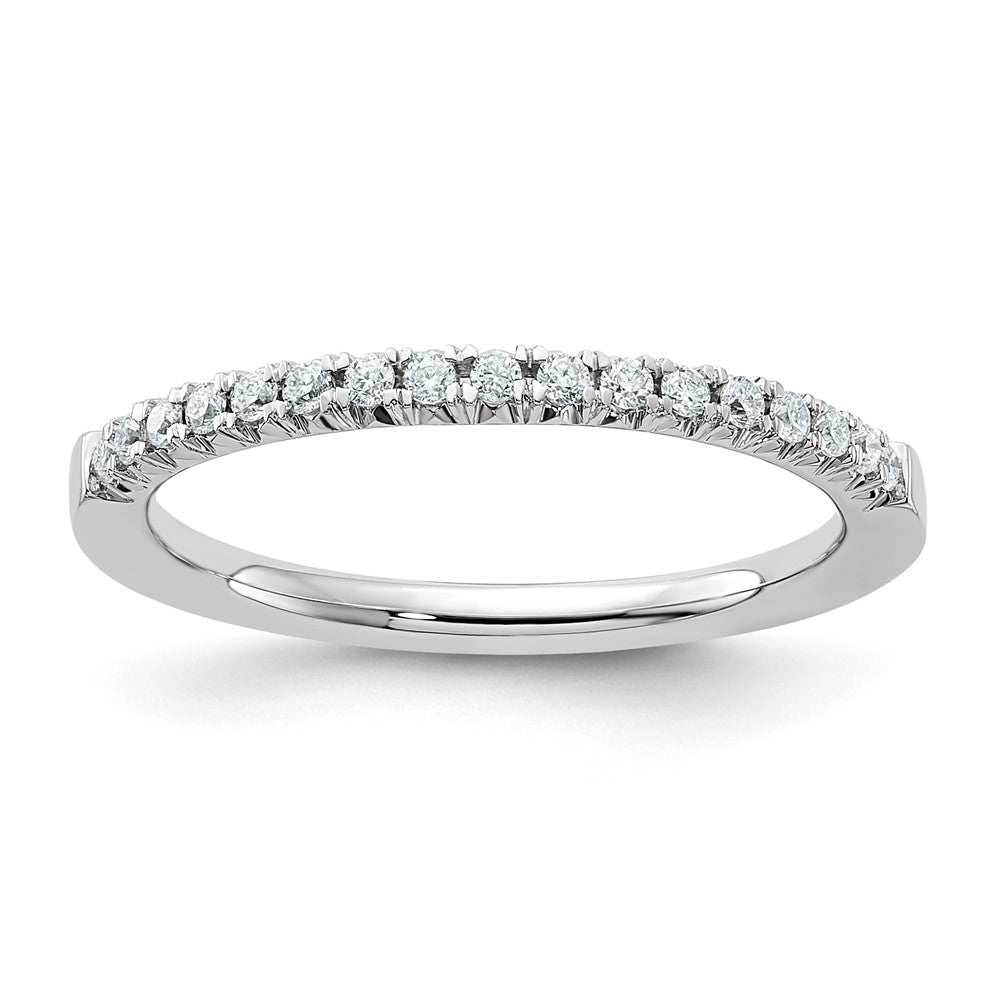 14kw 1/6ct. G H I True Light Round Moissanite Band