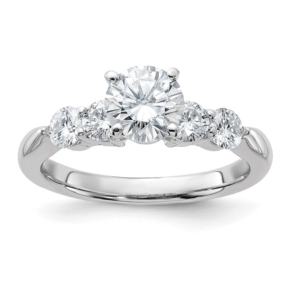 14kw 1 5/8ct. G H I True Light Moissanite Engagement Ring