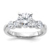 14kw 2 5/8ct. G H I True Light Moissanite Engagement Ring