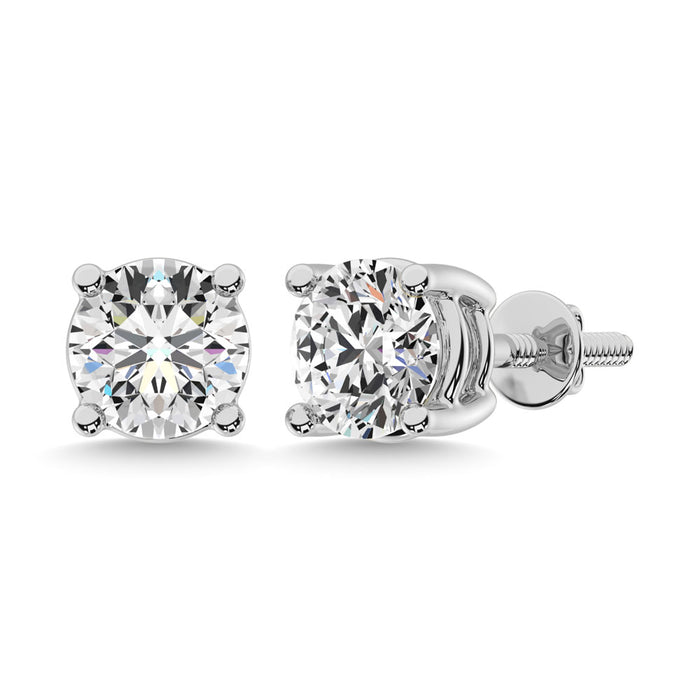 14K White Gold 1/4 Ct.Tw. Supreme Diamond Stud Earrings