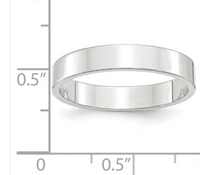 Thumbnail for 2 RINGS- 10 KARAT WHITE GOLD FLAT WEDDING BANDS: 5MM AND 8 MM HIGH POLISHED