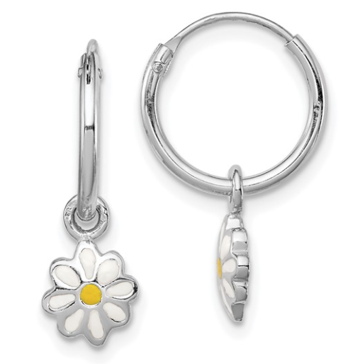 Daisy Ring and Earrings for Girl SIlver