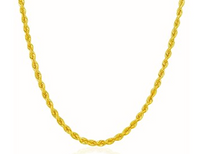 Thumbnail for Solid Rope Chain in 14k Yellow Gold (3.0 mm) 22 inches in length