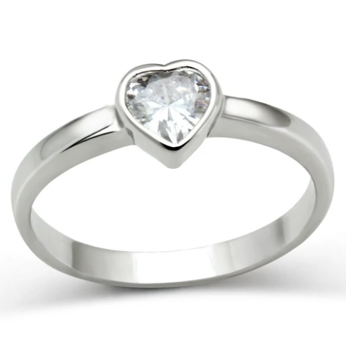 Silver Heart Valentine's Ring