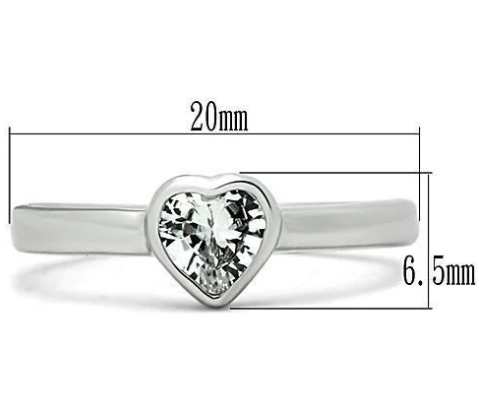 Silver Heart Valentine's Ring