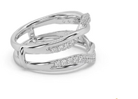 Thumbnail for 14K WHITE GOLD 1/2 CT.TW. DIAMOND GUARD RING