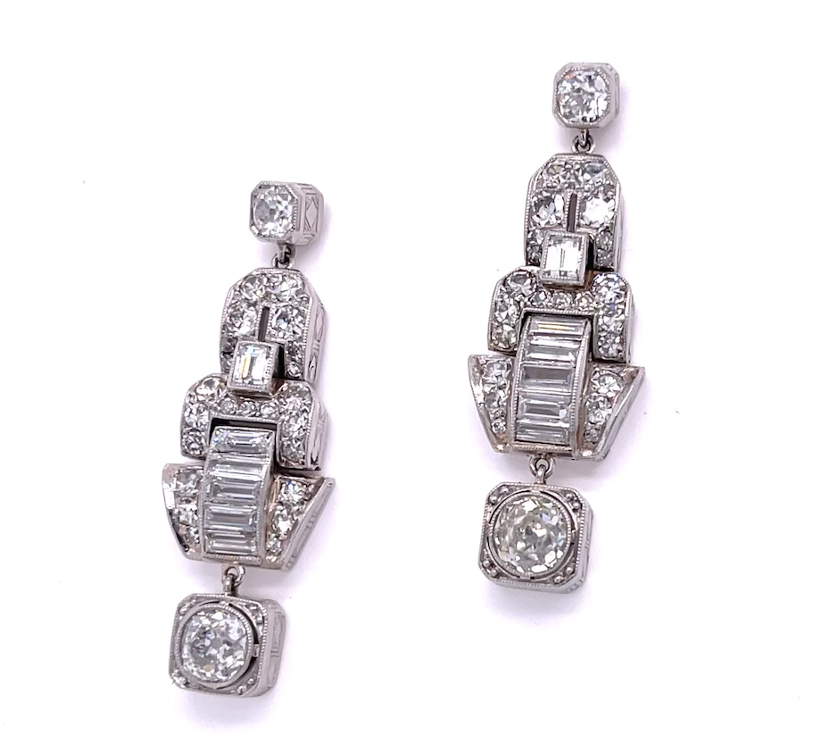 Carrera and Carrera Platinum Diamond Earrings