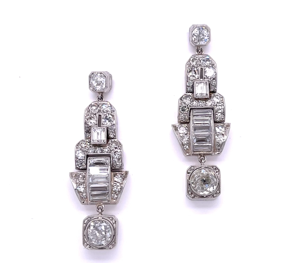 Carrera and Carrera Platinum Diamond Earrings