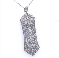 Thumbnail for The Milano Art Deco Platinum Pendant