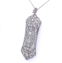 Thumbnail for The Milano Art Deco Platinum Pendant
