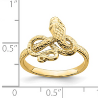 Thumbnail for 14 Karat Snake Ring-yellow gold