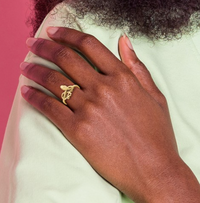 Thumbnail for 14 Karat Snake Ring-yellow gold