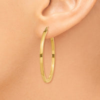Thumbnail for 14k 2mm Square Tube Hoop Earrings