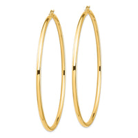 Thumbnail for 14k 3mm Polished Hoop Earrings