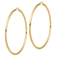 Thumbnail for 14k 3mm Polished Hoop Earrings
