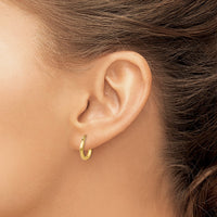 Thumbnail for 14k Polished 2x12mm Tube Hoop Earrings