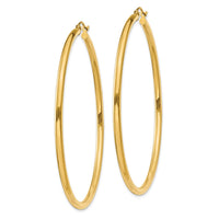 Thumbnail for 14K Polished 2.5mm Tube Hoop Earrings