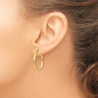 Thumbnail for 14K Polished 2.5mm Tube Hoop Earrings